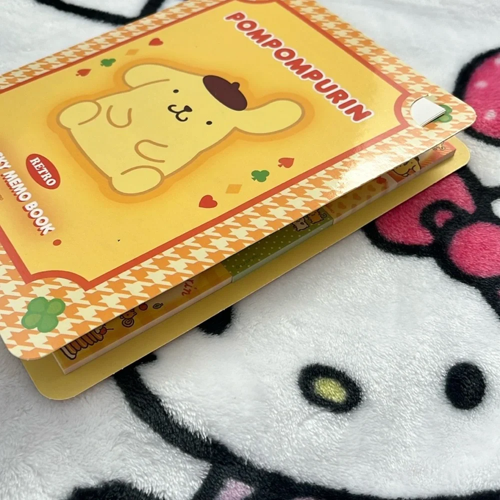 Pompompurin Memo Book-Style Set of Sticky Notes and Stationary Pages
